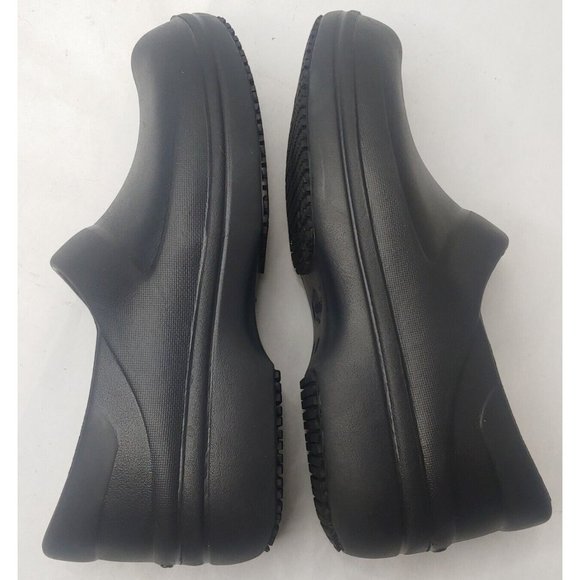 Crocs Lock Womens 8 Clogs Work Shoes Black Non-Slip Non-Marking No Insoles READ - Picture 6 of 9